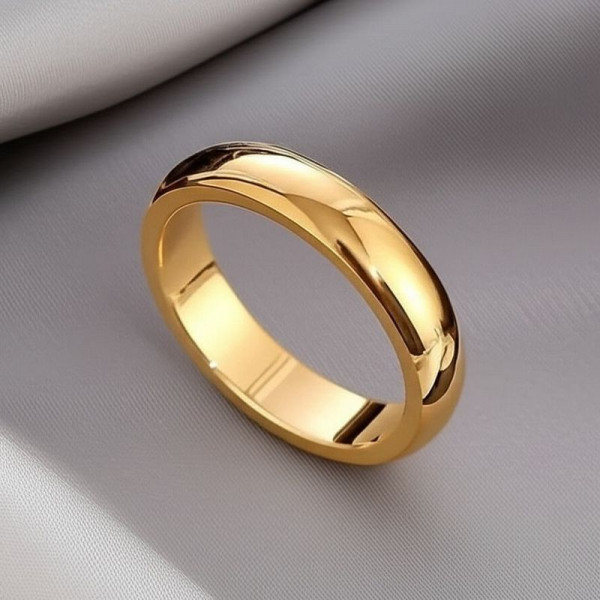 Классическое обручальное кольцо с золотистым напылением J10173CJJ