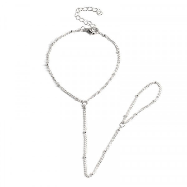 Слейв-браслет сияющая нить в золотом исполнении CJF54078