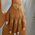 Браслет-слейв с бабочками и кольцами CJT17317