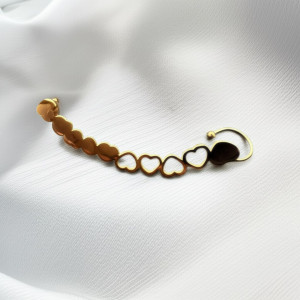 Кафф Медицинская сталь с напылением золотом J11018CJJ