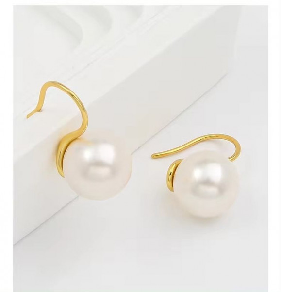 Серьги медь с напылением золотом J10345CJJ