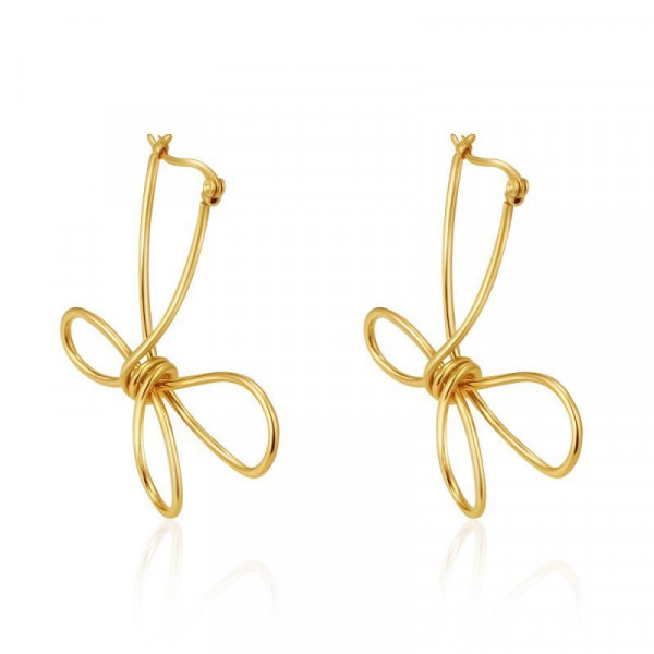 Серьги Висячие Контурные цветы CJN72098