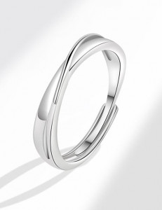 Минималистичное кольцо из двух волнообразных линий M19171