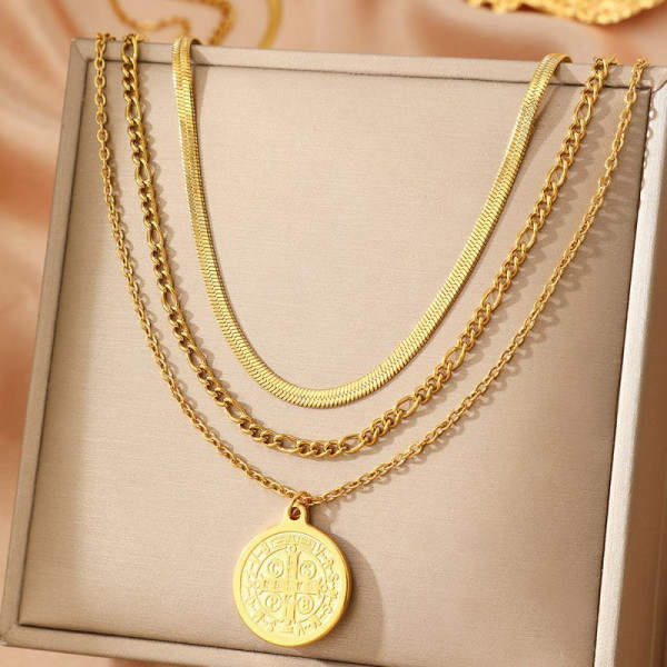 Колье из стали CJM03807