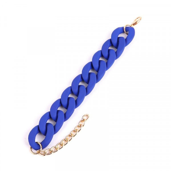 Браслет из прозрачных звеньев с цветами CJC27404