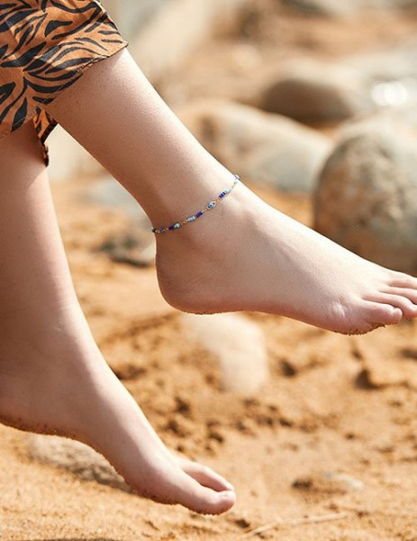 Браслет на ногу из бисера Z29608