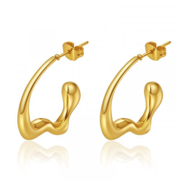 Серьги-кольца Линии неправильной формы CJN72100