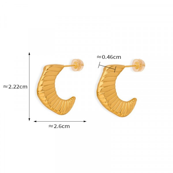 Серьги сталь CJC97380