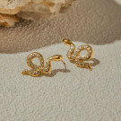 Серьги-пусеты Змеи миниатюрные CJL90309