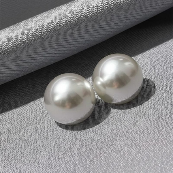 Классические серьги-пусеты жемчужные сферы 1J11808CJJ