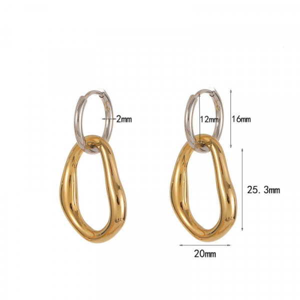 Серьги сталь CJR56102