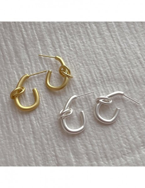 Серьги-кольца с узлом M20716