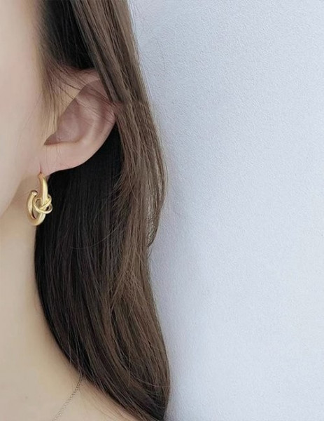 Серьги-кольца с узлом M20716