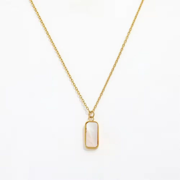 Колье медицинская сталь с напылением золотом J10542CJJ