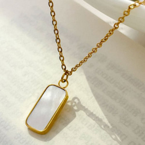 Колье медицинская сталь с напылением золотом J10542CJJ