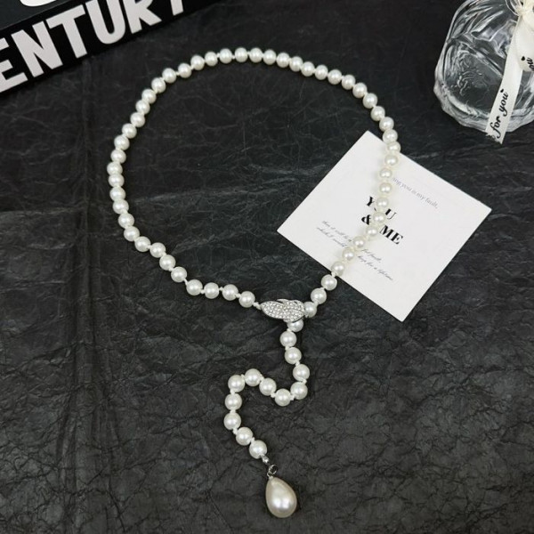 Длинное колье из жемчуга в стиле лариат CJL19635