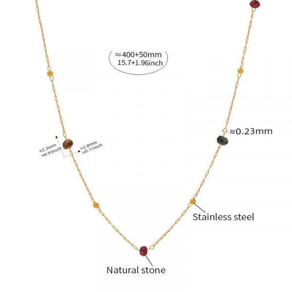 Двойной золотистый чокер с мелкими бусинами CJL24765