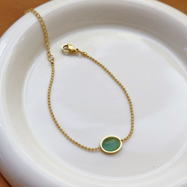 Браслет титановая сталь напыление золотом 1J12149CJJ