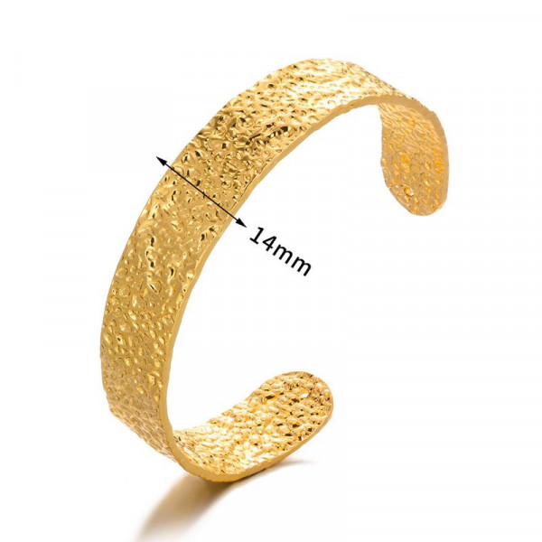 Браслет жесткий сияющий с эффектом алмазной грани 1J12205CJJ