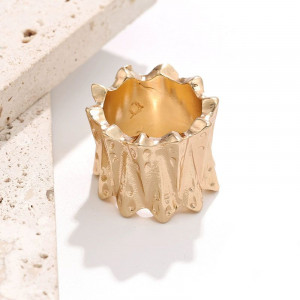 Кольцо широкое с неровным краем CJL97614