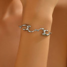 Браслет цепочка с фигурным плетением CJT17387