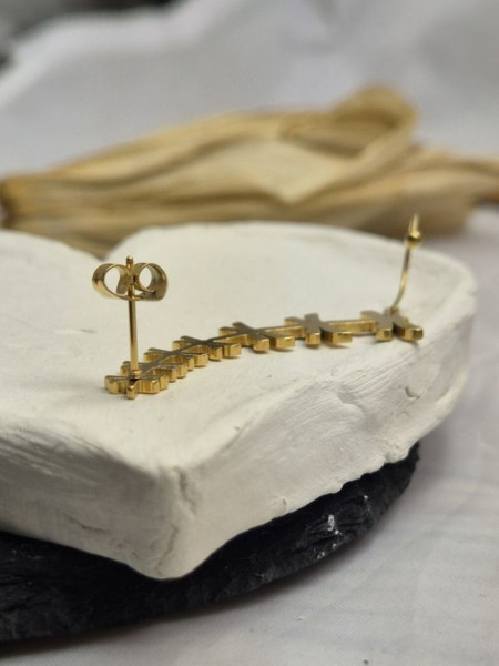 Золотистый кафф-зажим Стрекозы 1J11084CJJ