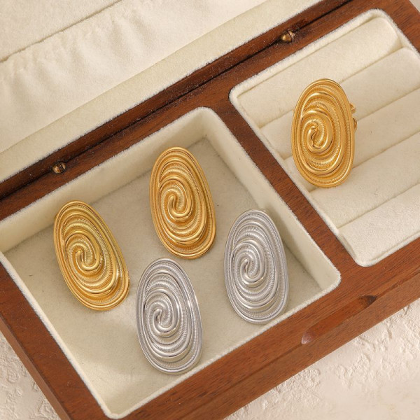 Серьги сталь CJR56170