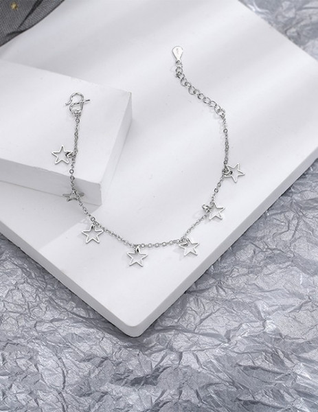 Браслет с россыпью ажурных звезд R86971