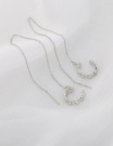 Серьги-цепочки с кристаллами M10578