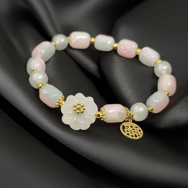 Браслет сказочный персонаж с разноцветными камнями J11040CJJ