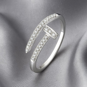 Кольцо медь напыление платиной гвоздь 1J12066CJJ