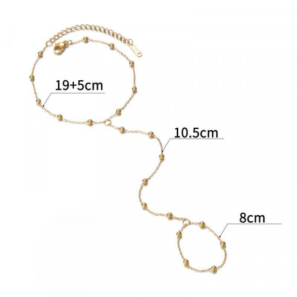 Браслет слейв нежные цветы с яркими акцентами CJG76154