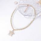 Изящное жемчужное колье с подвеской в форме звезды CJM01724