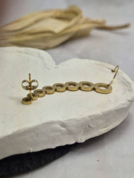 Кафф Медицинская сталь с напылением золотом J11086CJJ