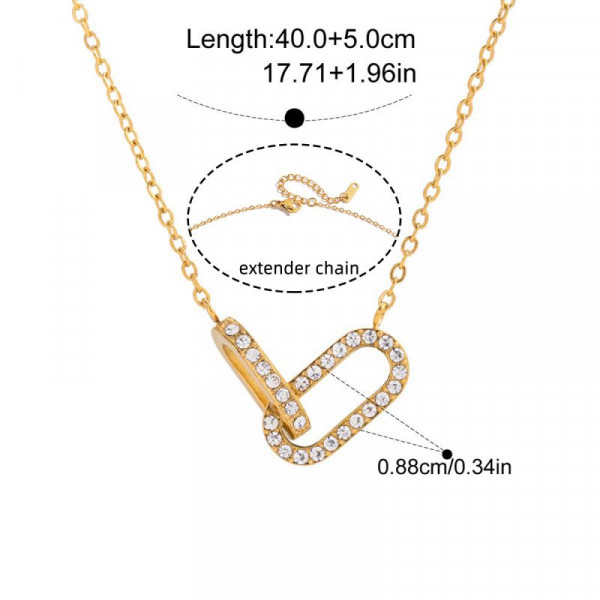 Тонкая цепочка с горизонтальной подвеской из соединенных овалов CJR89192