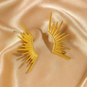 Серьги медь напыление золотом 1J12438CJJ