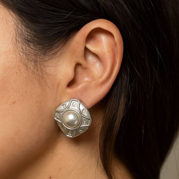 Серьги-гвоздики ювелирный сплав серебряный гвоздик 1J11919CJJ