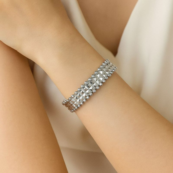 Браслет жёсткий титановая сталь 1J12208CJJ