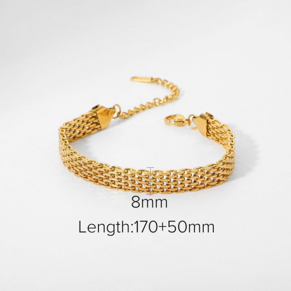 Браслет цепочка многослойного плетения CJT18793