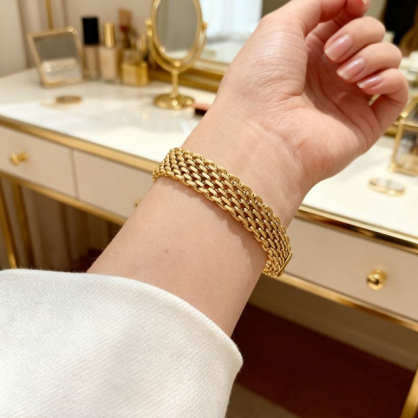 Браслет цепочка многослойного плетения CJT18793