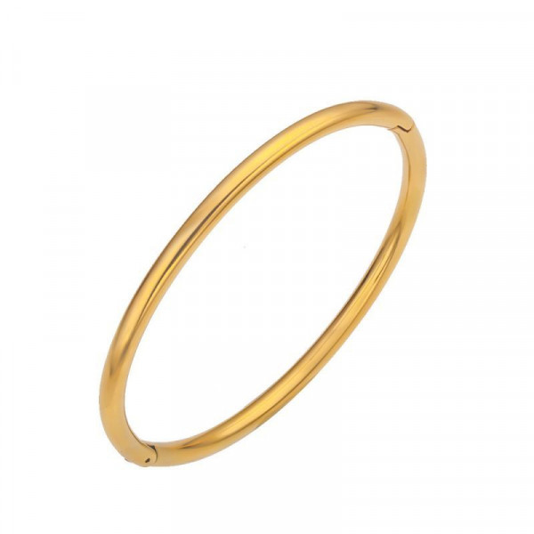 Браслет жесткий тонкий с глянцевой полировкой CJL30315