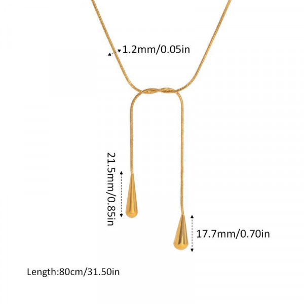 Колье из стали CJM23734