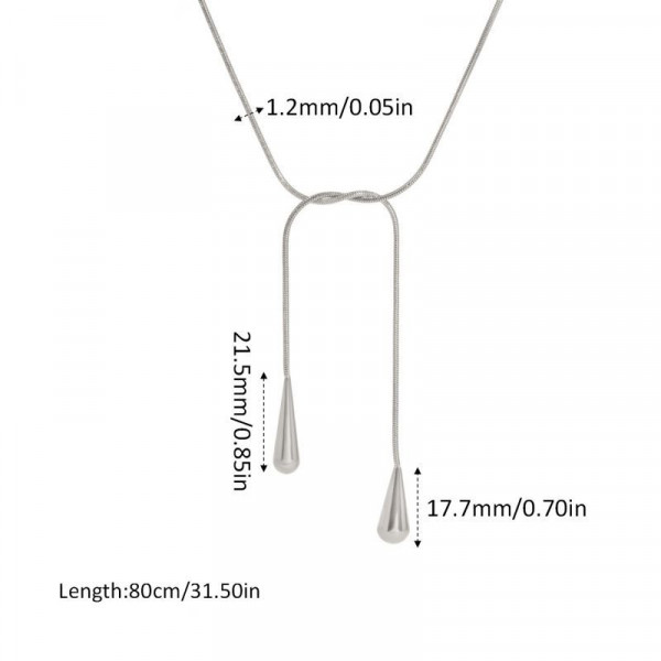 Колье из стали CJM23734