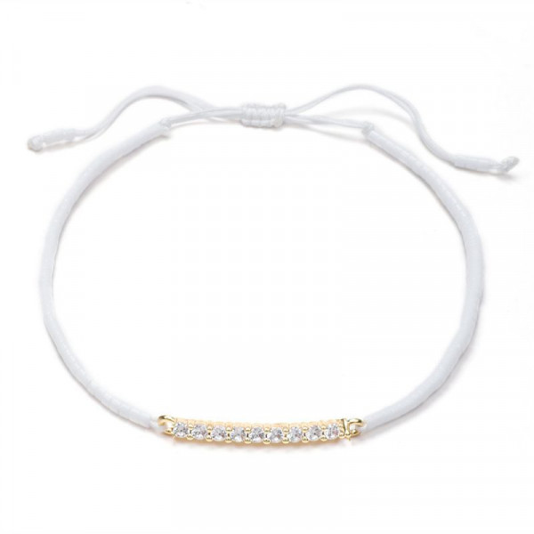 Браслет-нить с цветными вставками CJH65846