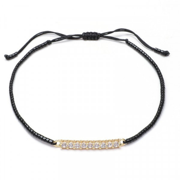 Браслет-нить с цветными вставками CJH65846