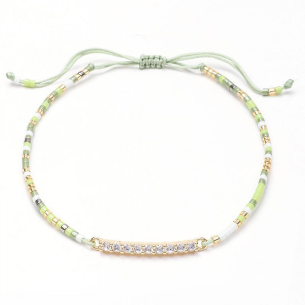 Браслет-нить с цветными вставками CJH65846