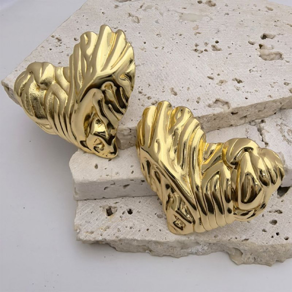 Серьги-пусеты Морские звезды фактурные CJL79227