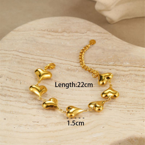 Браслет золотистый с декоративными подвесками-бабочками CJN89992