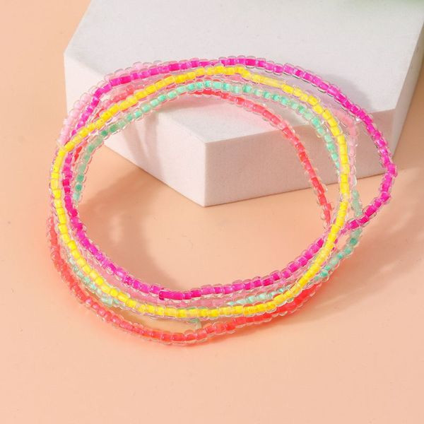 Браслет на ногу многоцветный нитевой CJL40781