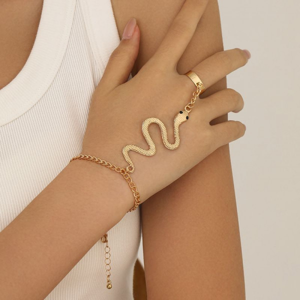 Браслет слейв змеиный изгиб в стиле минимализм CJH56321